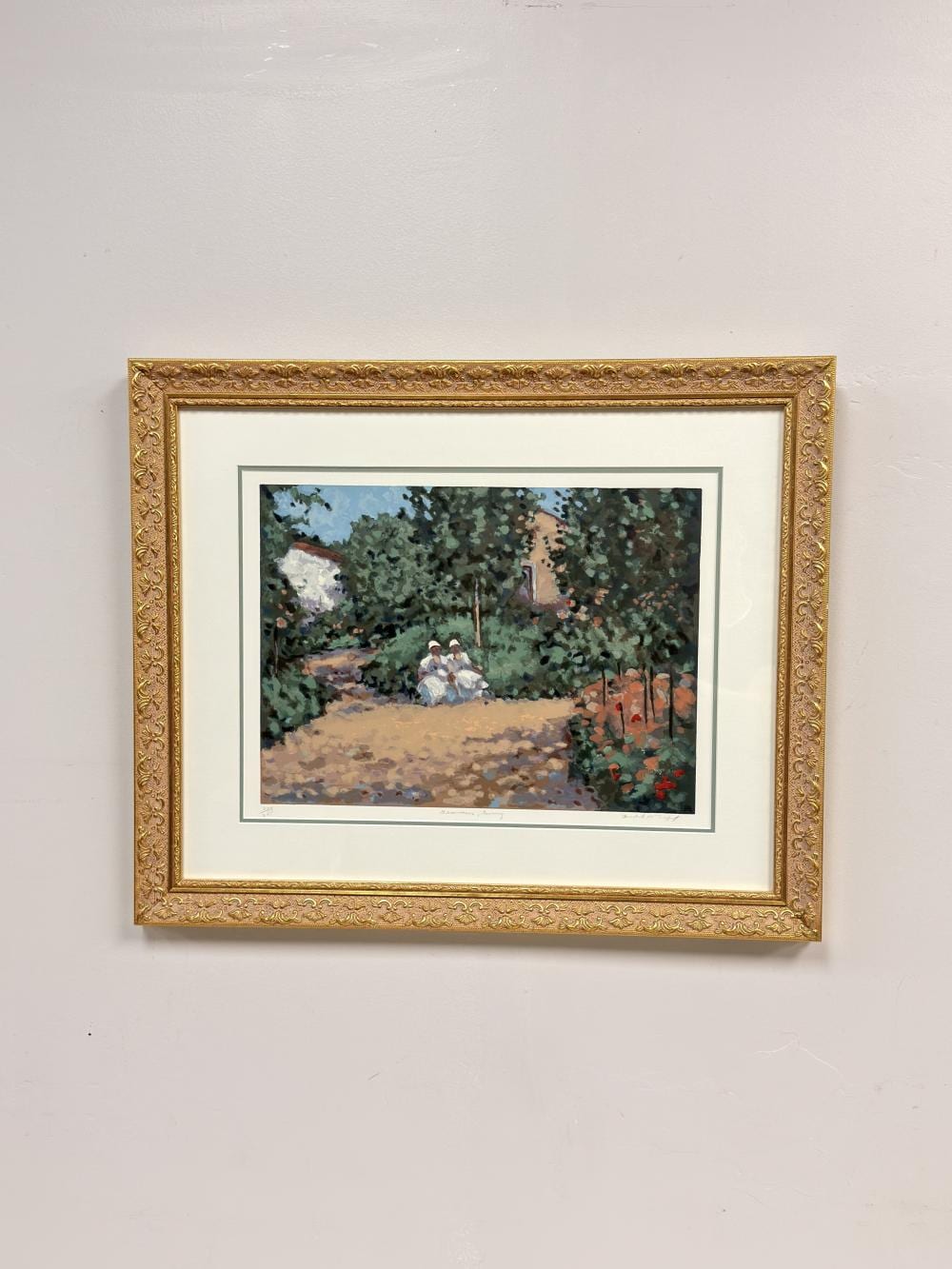Frederick McDuff comparable auction result: frederick mcduff american 1931 2011 serigraph on paper geraniums giverny