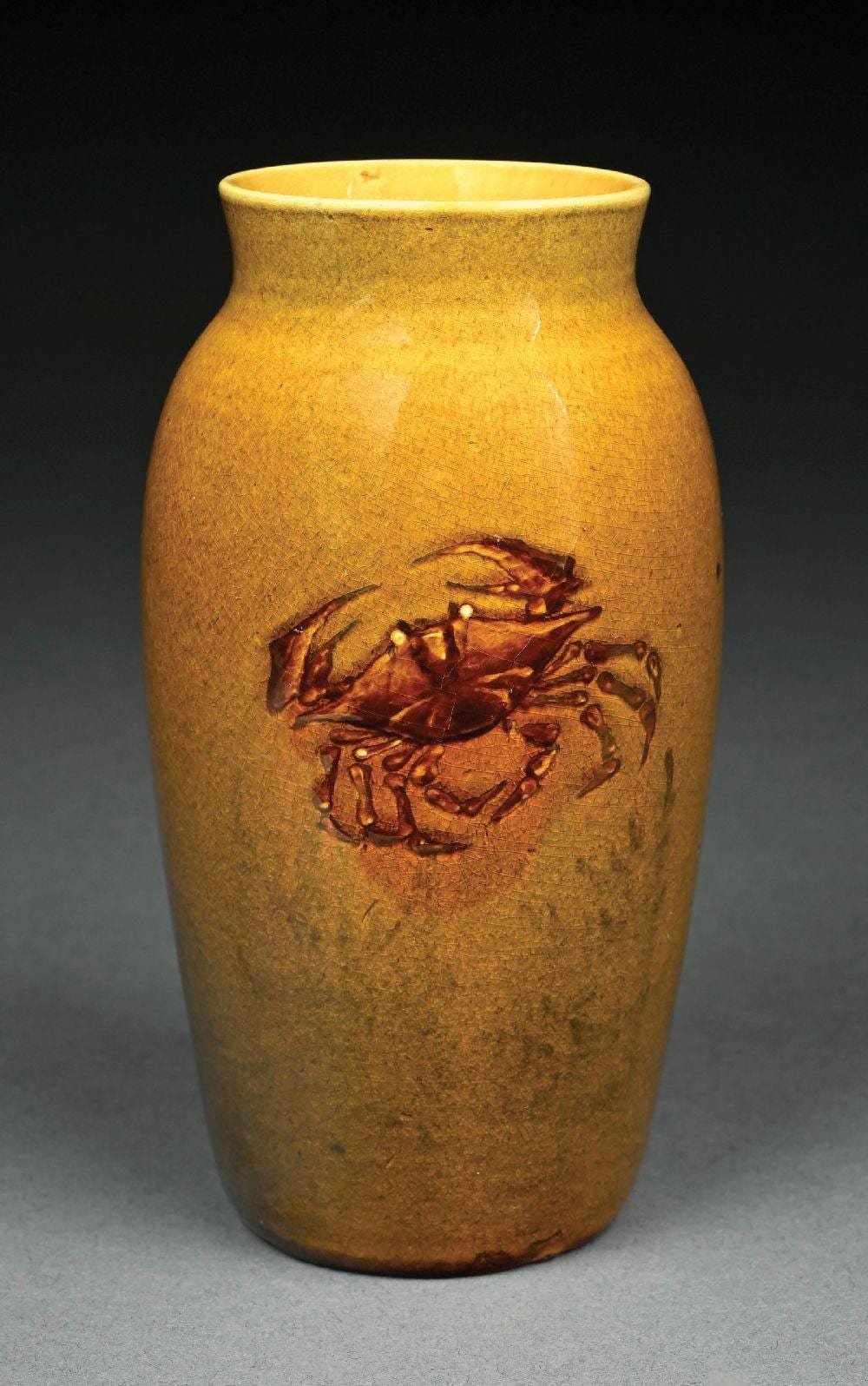 Martin Rettig comparable auction result: martin rettig 1869 1956 for rookwood pottery crab vase