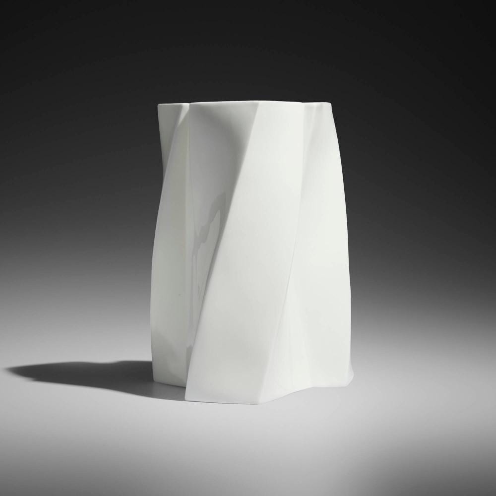 Frank O. Gehry comparable auction result: frank gehry torque vase