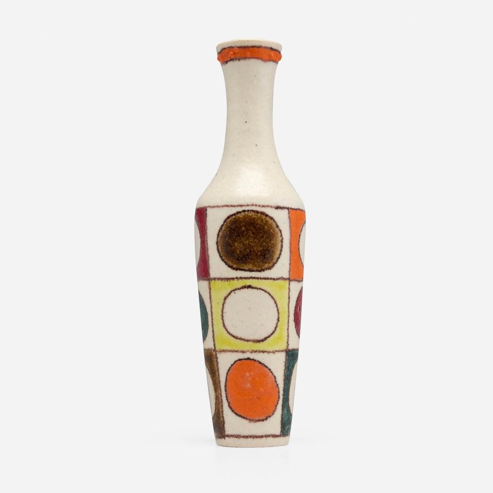 Bruno Gambone comparable auction result: bruno gambone vase