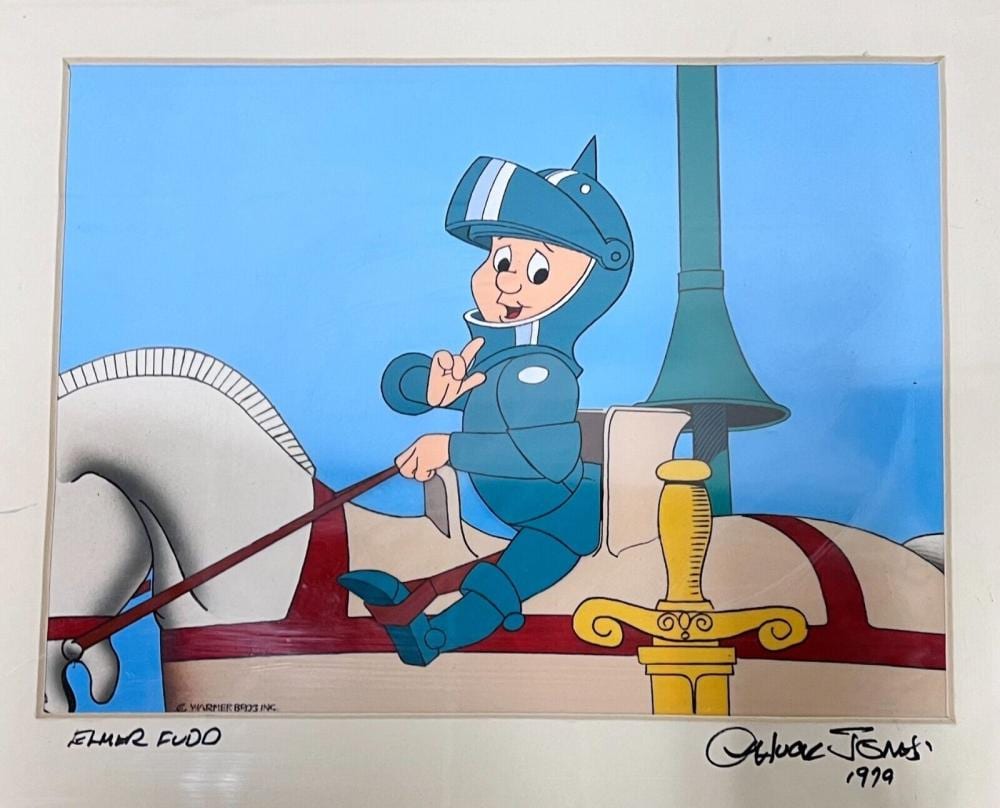 Chuck Jones comparable auction result: chuck jones 1912 2002 signed animation cel elmer fudd in king arthur s court