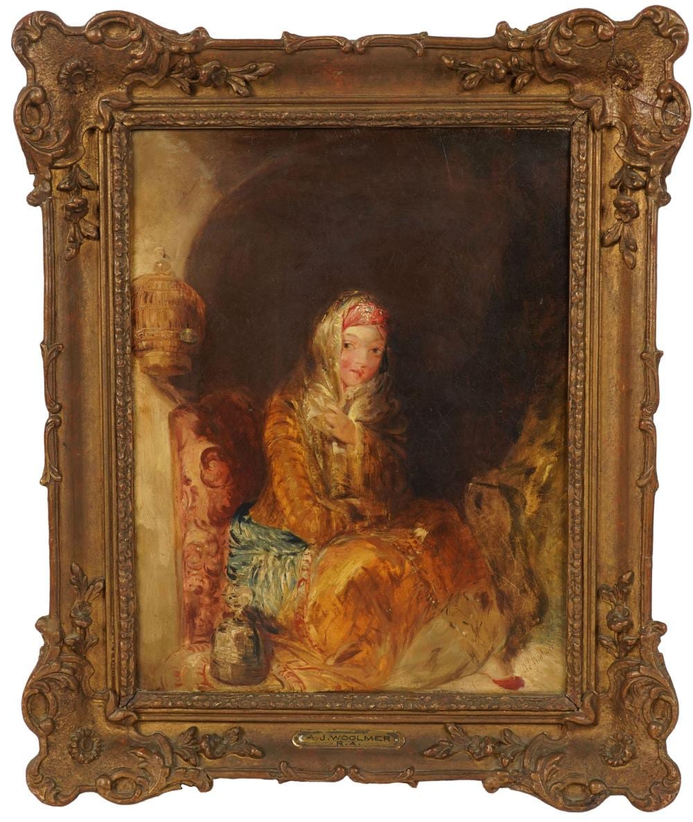 Alfred Joseph Woolmer comparable auction result: alfred joseph woolmer 1805 1892 portrait of a young girl