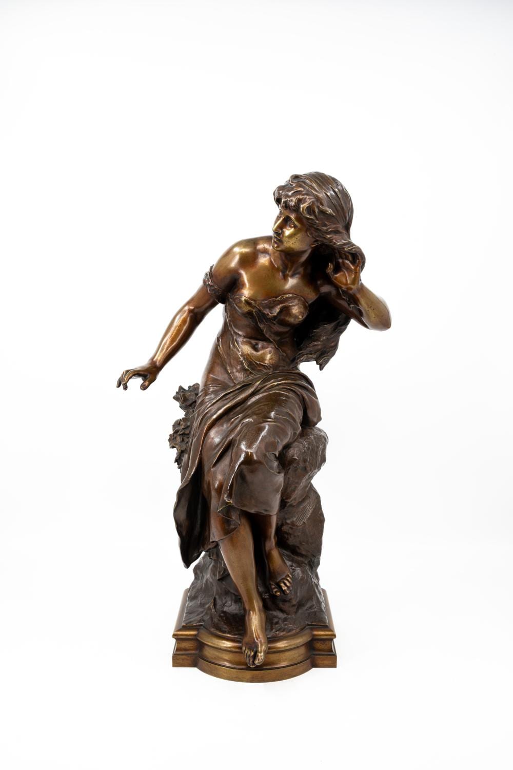 Mathurin Moreau comparable auction result: mathurin moreau 1822 1912 l echo an antique french patinated bronze sculpture