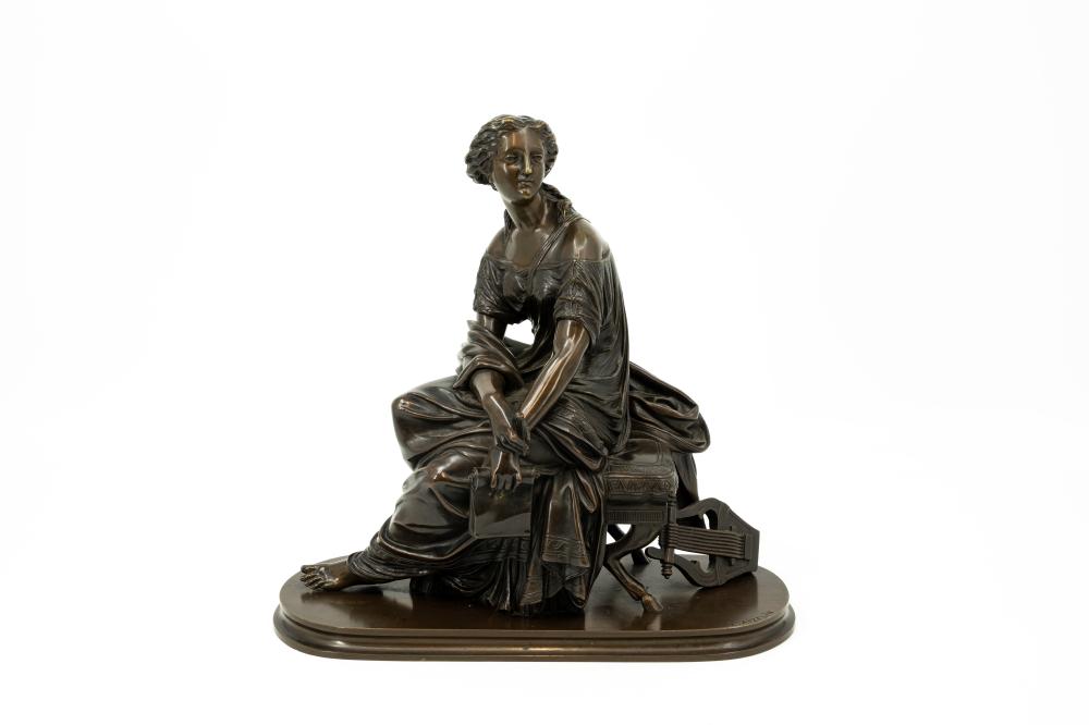Eugène Antoine Aizelin comparable auction result: eug ne antoine aizelin 1821 1902 an antique french patinated bronze sculpture