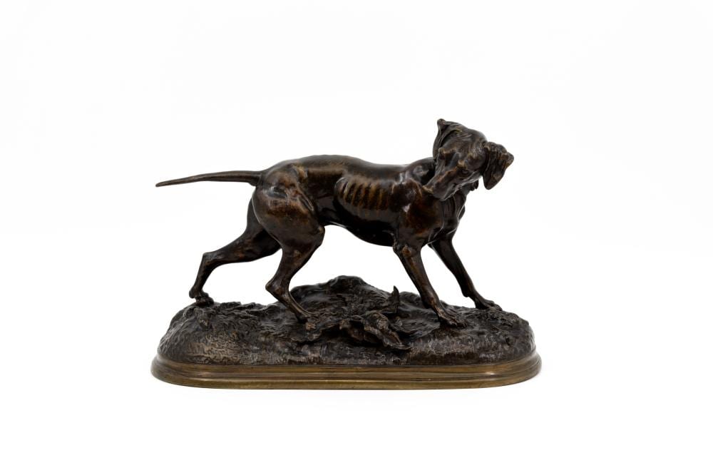jules moigniez 1835 1894 an antique french patinated bronze animalier sculpture · Ostantix Auctions · 2026-06-03 Jules Moigniez comparable auction result: jules moigniez 1835 1894 an antique french patinated bronze animalier sculpture