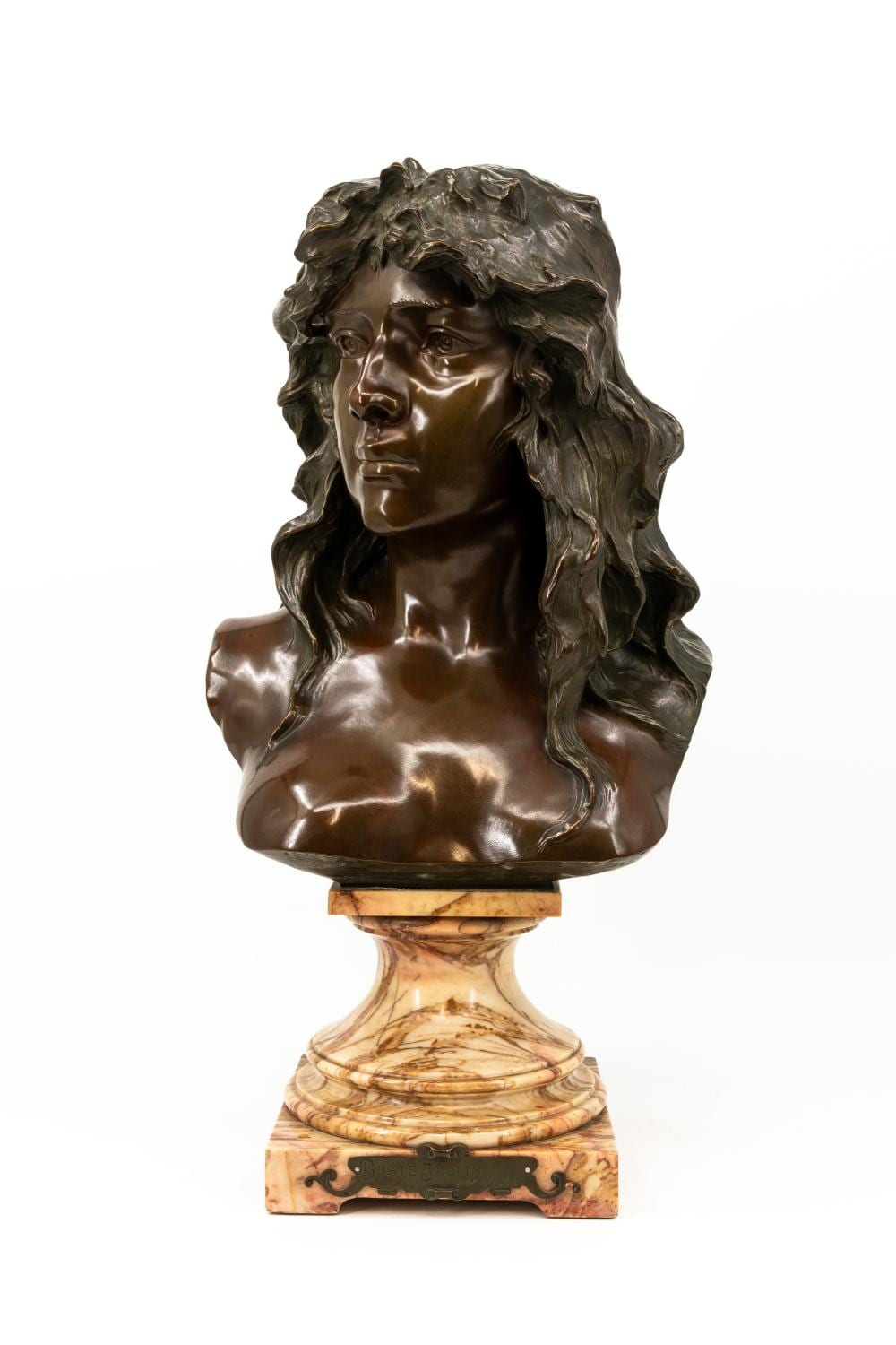 Henri Jacobs comparable auction result: henri jacobs 1864 1935 buste de judith a patinated bronze bust sculpture