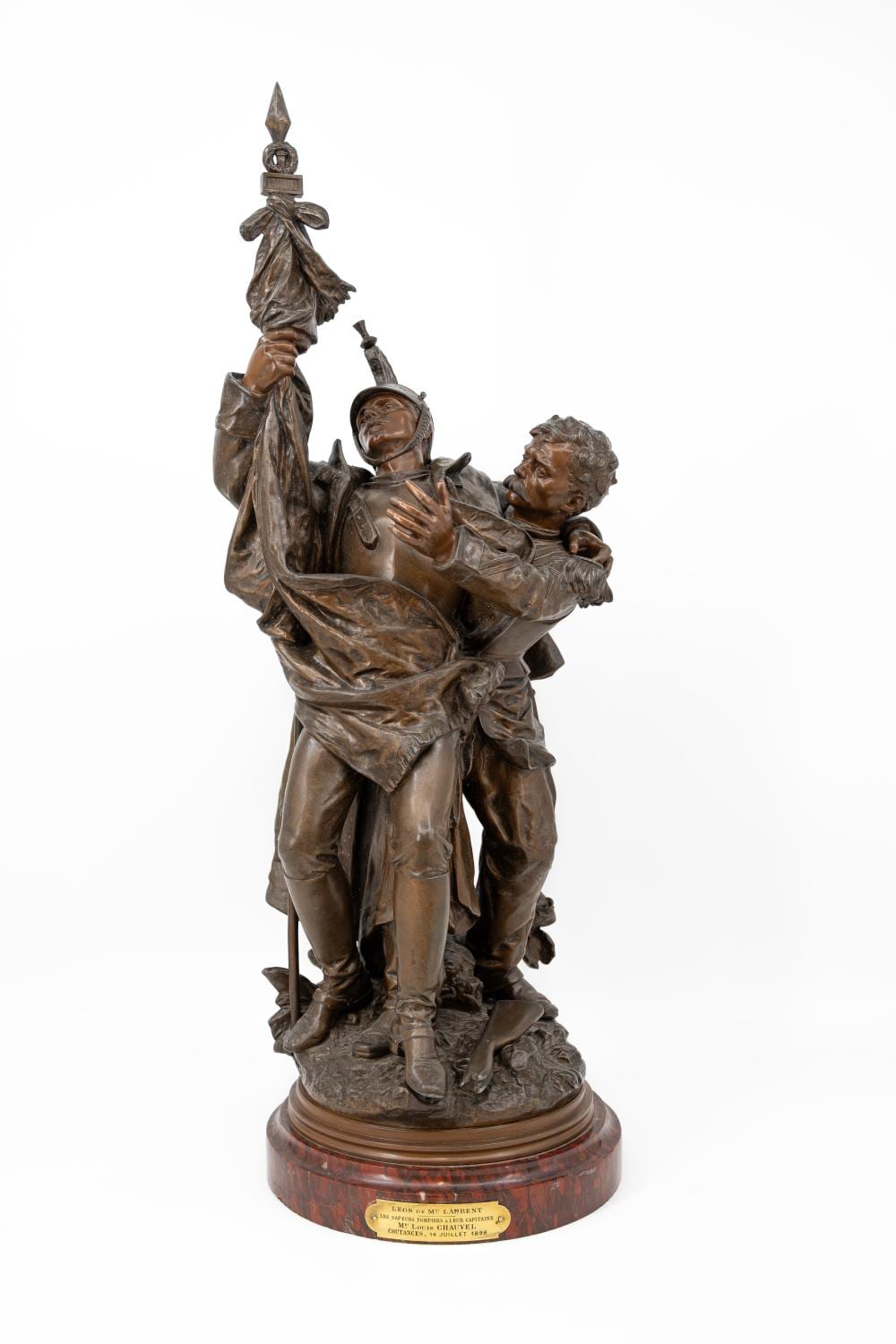 Hippolyte Moreau comparable auction result: hippolyte moreau 1832 1927 an antique french patinated spelter military sculpture