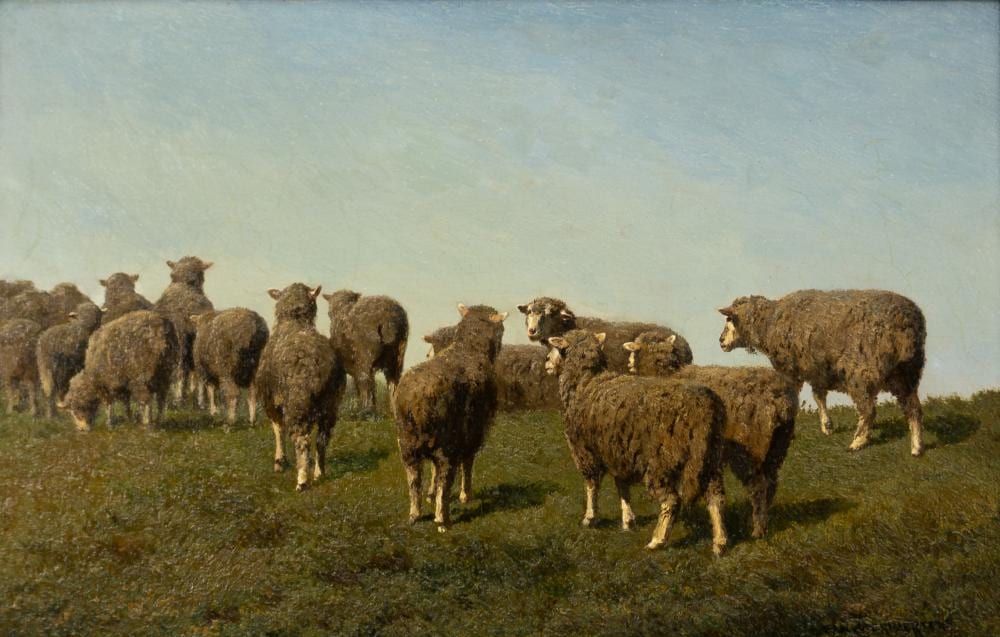 edouard woutermaertens 1819 1897 an antique oil on panel painting · Ostantix Auctions · 2026-06-03 Edouard Woutermaertens comparable auction result: edouard woutermaertens 1819 1897 an antique oil on panel painting