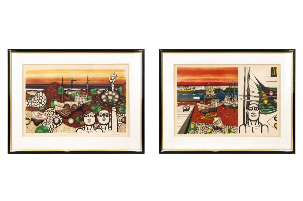 Gustave Camus comparable auction result: gustave camus 1914 1984 a lot of two lithographs on paper