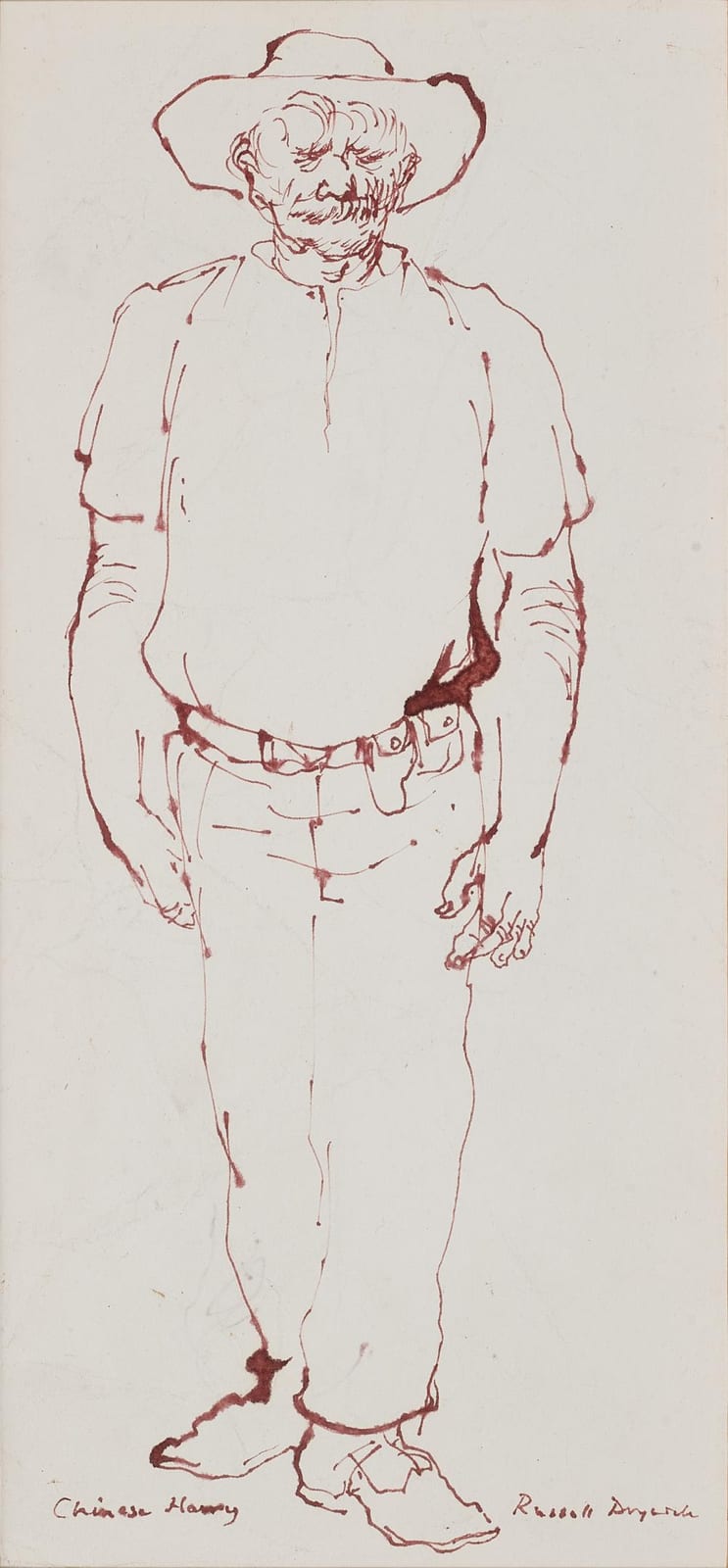 Russell Drysdale comparable auction result: russell drysdale chinese harry c 1959