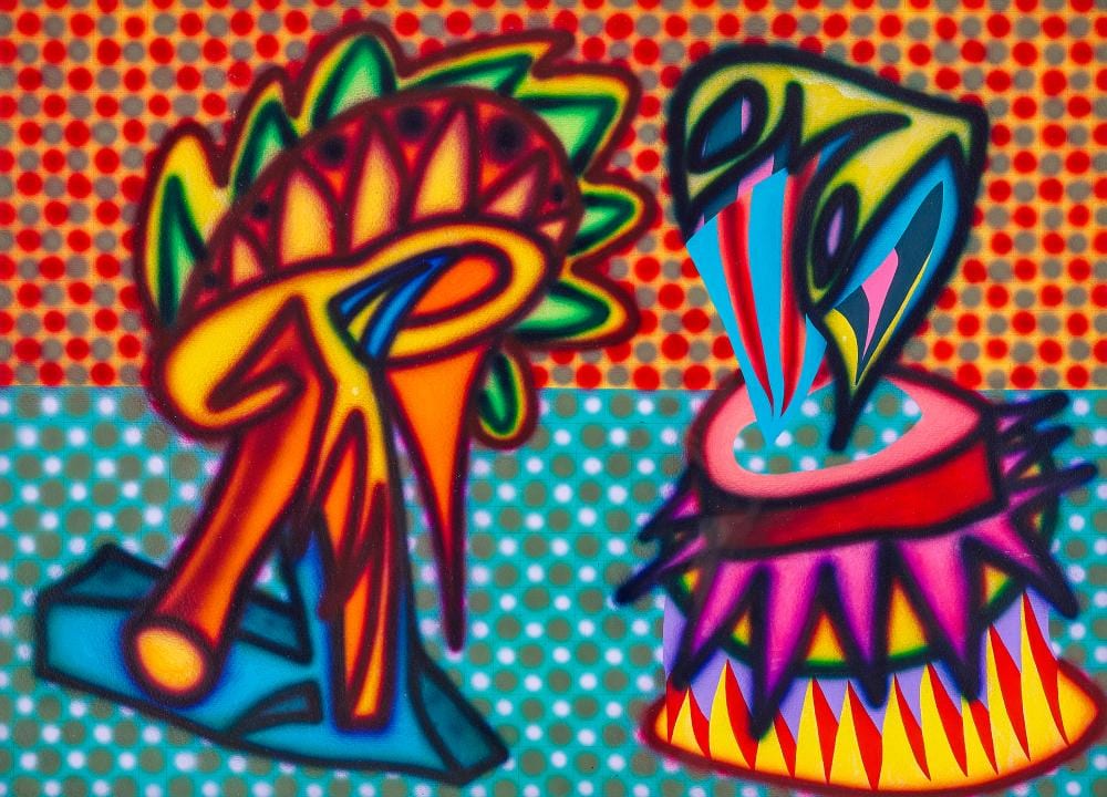Howard Arkley comparable auction result: howard arkley neocummgii 1984