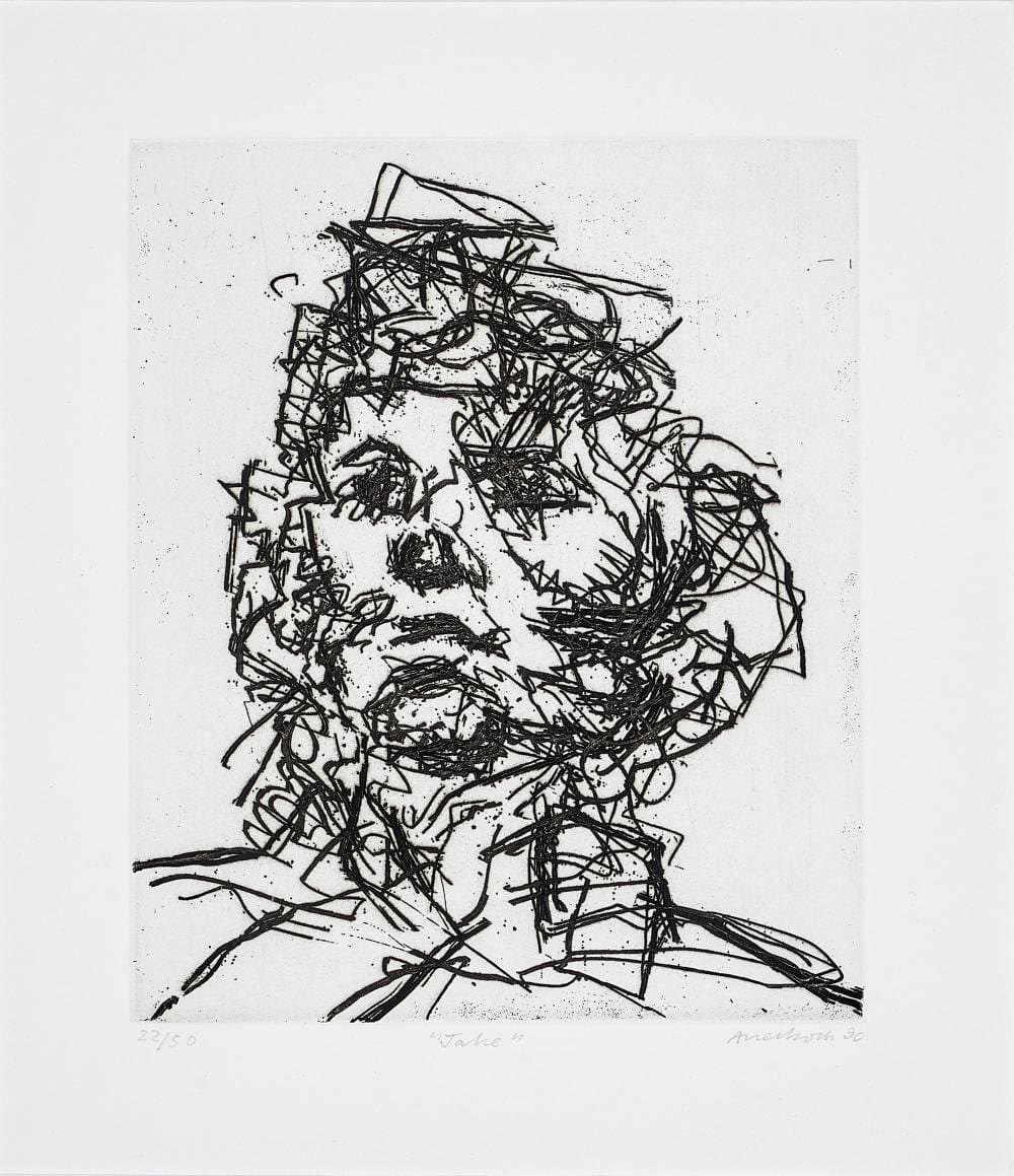 Frank Auerbach comparable auction result: frank auerbach jake 1990