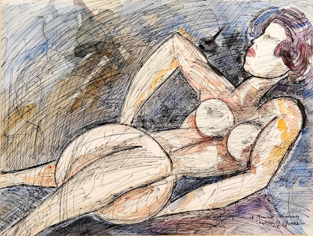 marcel gromaire signed watercolor and ink painting on paper mid 20th century · Collective Hudson, LLC · 2026-05-31 Marcel Gromaire comparable auction result: marcel gromaire signed watercolor and ink painting on paper mid 20th century