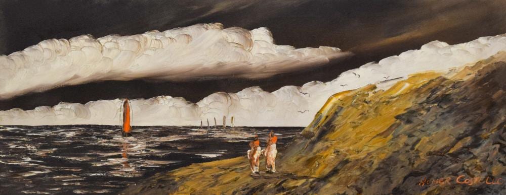 Homer Costello comparable auction result: homer costello oil on canvas seascape