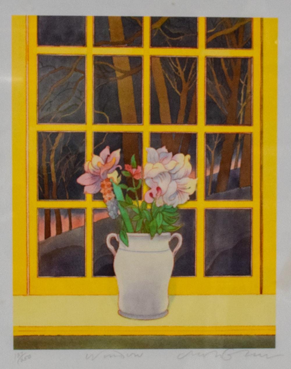 milton glaser lithograph flowers in window · Willow Auction House · 2026-06-02 Milton Glaser comparable auction result: milton glaser lithograph flowers in window