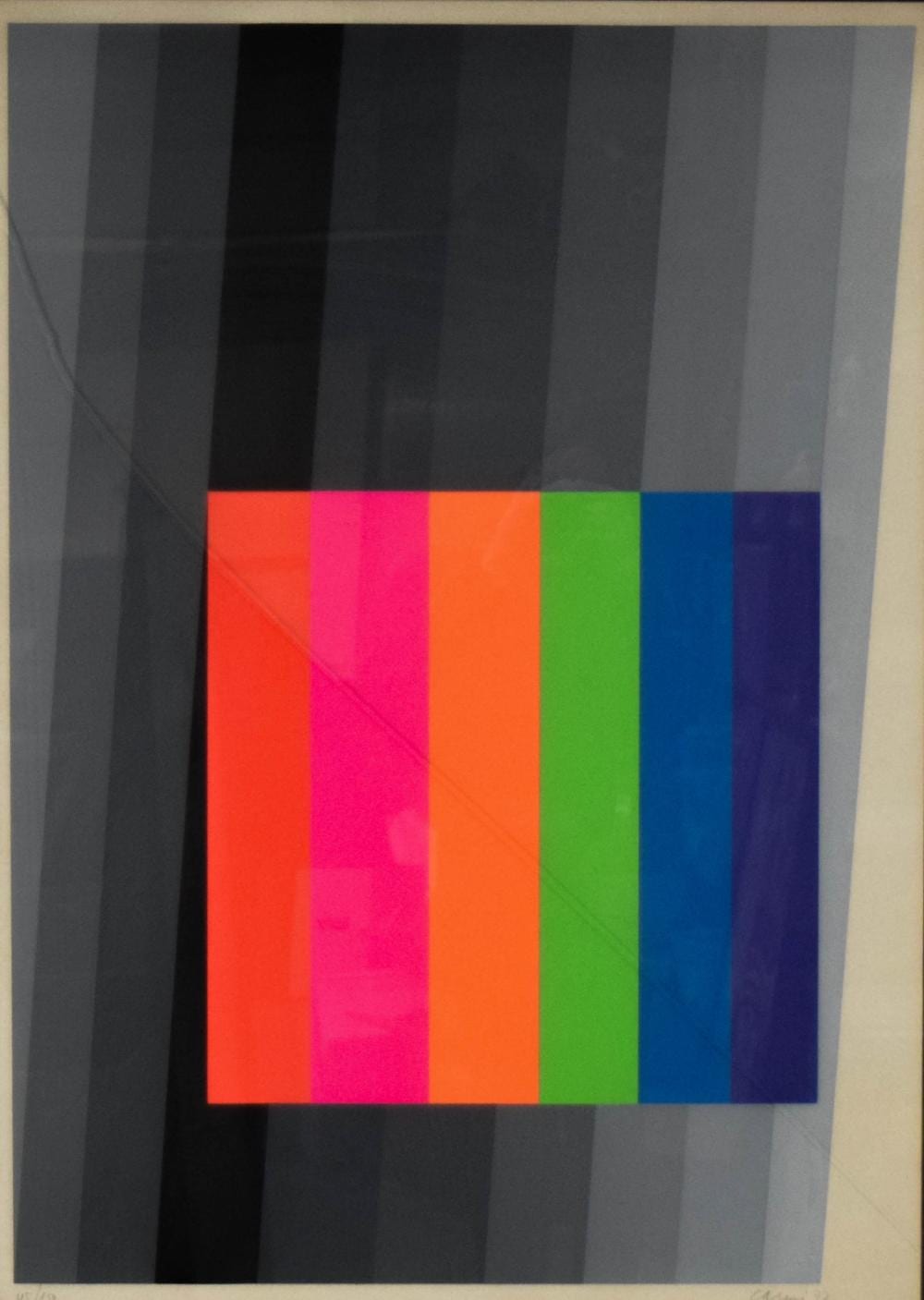 Eugenio Carmi comparable auction result: eugenio carmi serigraph geometric abstraction