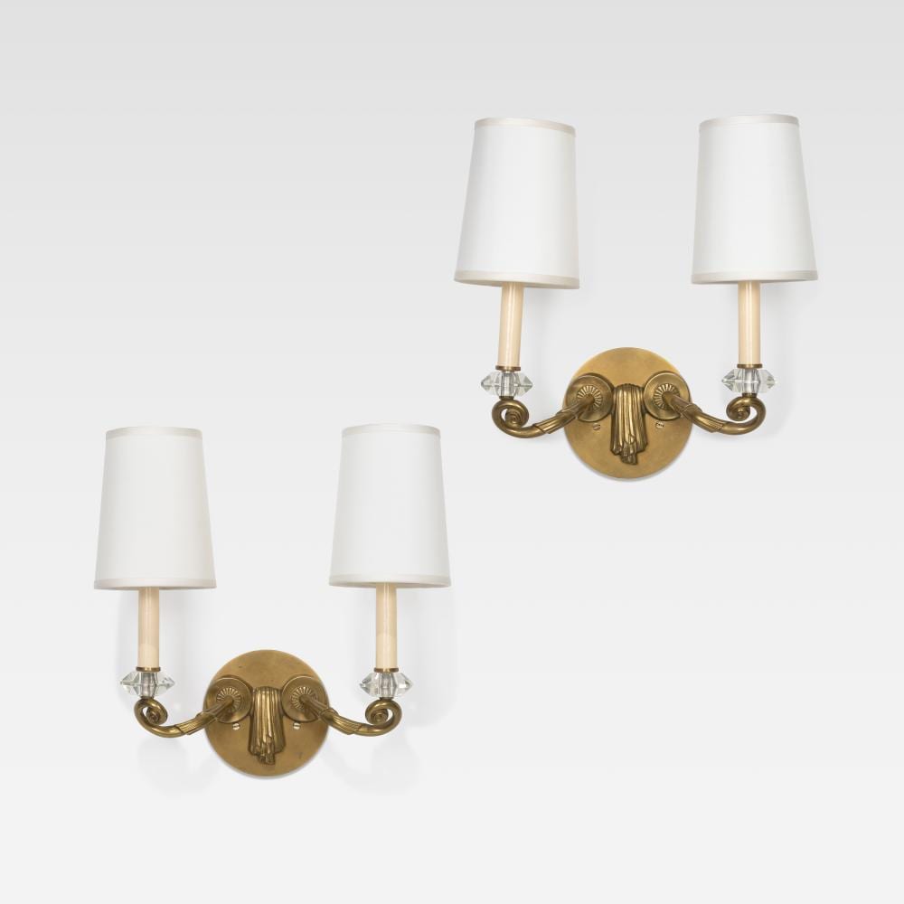 Jules Emile Leleu comparable auction result: jules leleu sconces
