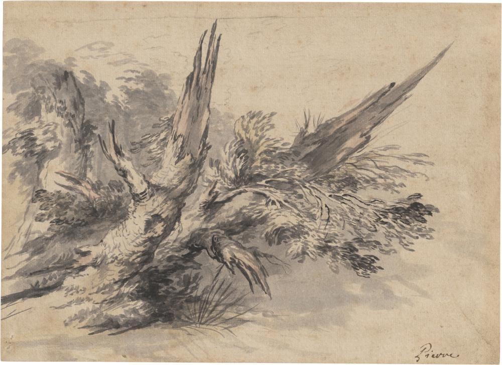 Pierre Jacques Volaire comparable auction result: pierre jean baptiste marie studie eines geborstenen baumstammes