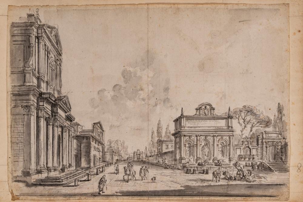 jean baptiste lallemand francia 1716 1803 rome view of the fountain of moses · Finarte · 2026-05-28 Jean-Baptiste Lallemand comparable auction result: jean baptiste lallemand francia 1716 1803 rome view of the fountain of moses