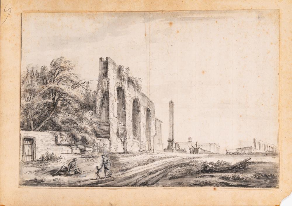 jean baptiste lallemand francia 1716 1803 rome the remains of the neronian aqueduct near piazza san giovanni in laterano · Finarte · 2026-05-28 Jean-Baptiste Lallemand comparable auction result: jean baptiste lallemand francia 1716 1803 rome the remains of the neronian aqueduct near piazza san giovanni in laterano