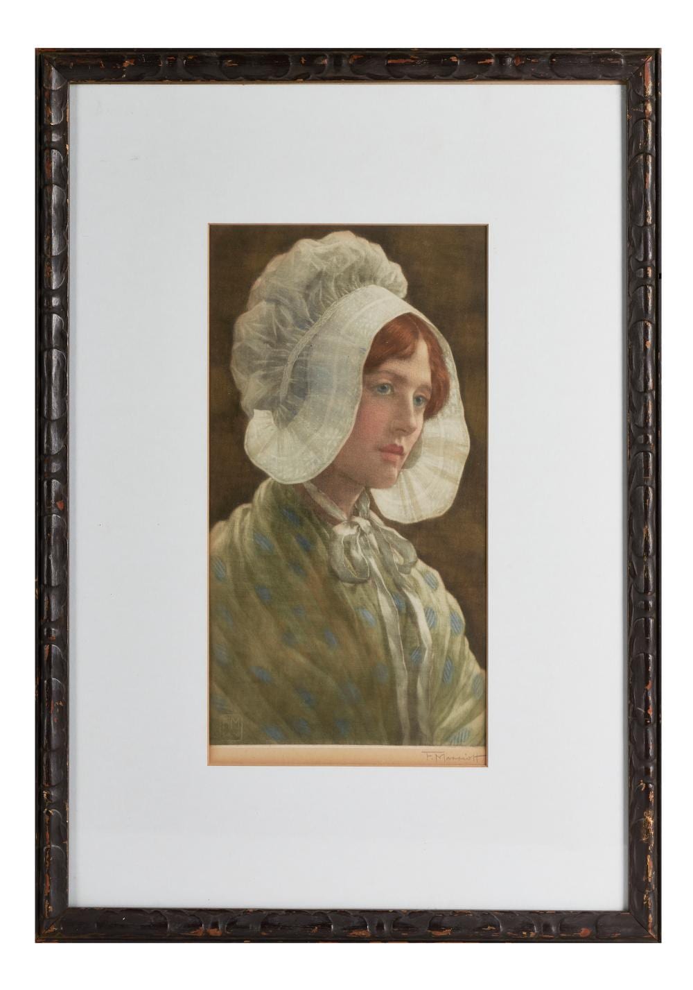 Frederick Marriott comparable auction result: frederick marriott british 1860 1941 the mother s daughter hand coloured etching 31x16 cm