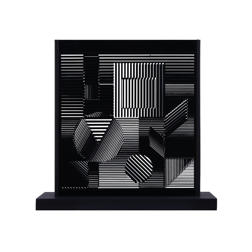 Victor Vasarely (1906-1997) Naissances, sf. Serigrafía sobre acrílico 58.5 x 60 x 17 cm comparable sale
