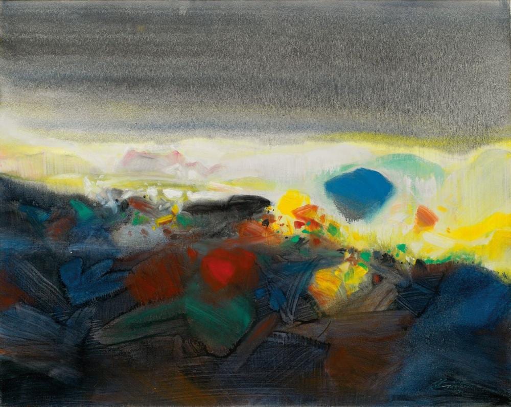 朱德群 Chu Teh-Chun (Chinese-French, 1920-2014) comparable sale