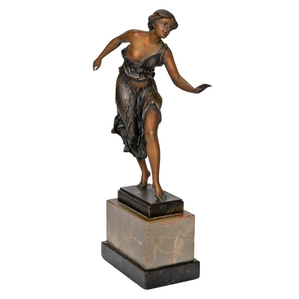 Georges Morin comparable auction result: georges morin german 1874 1950 bronze art nouveau style sculpture depicting dancer