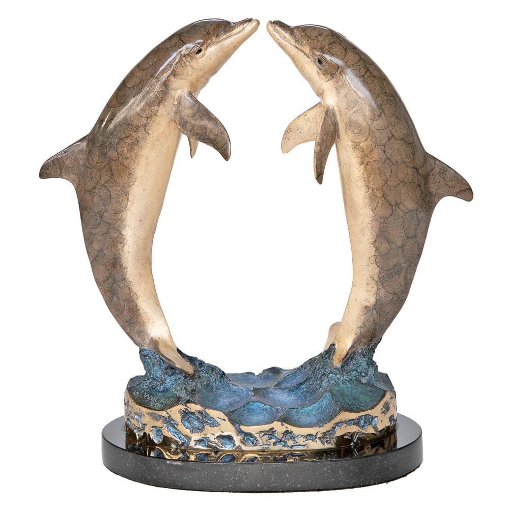 Robert Wyland comparable auction result: robert wyland 1994 mixed media companions of the sea sculpture