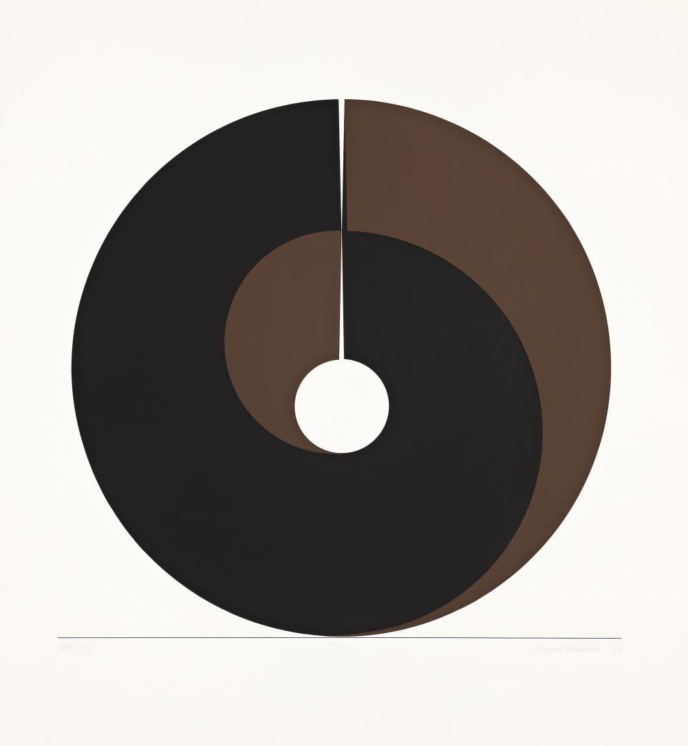 Clement Meadmore comparable auction result: clement meadmore 1929 2005 split ring 2d 1972