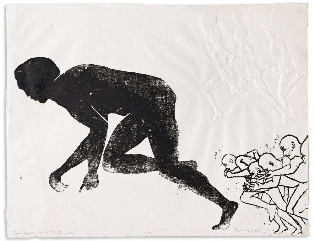 sylvia wald 1915 2011 lui qui court le plus vite circa 1960 · Swann Auction Galleries · 2026-06-04 Sylvia Wald comparable auction result: sylvia wald 1915 2011 lui qui court le plus vite circa 1960