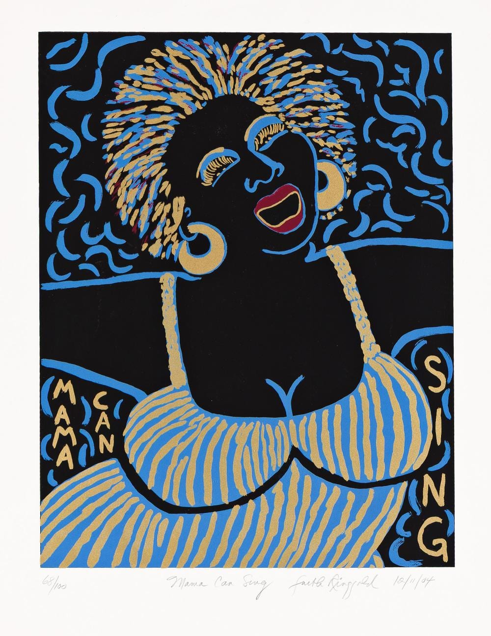 faith ringgold 1930 2024 mama can sing 2004 · Swann Auction Galleries · 2026-06-04 Faith Ringgold comparable auction result: faith ringgold 1930 2024 mama can sing 2004