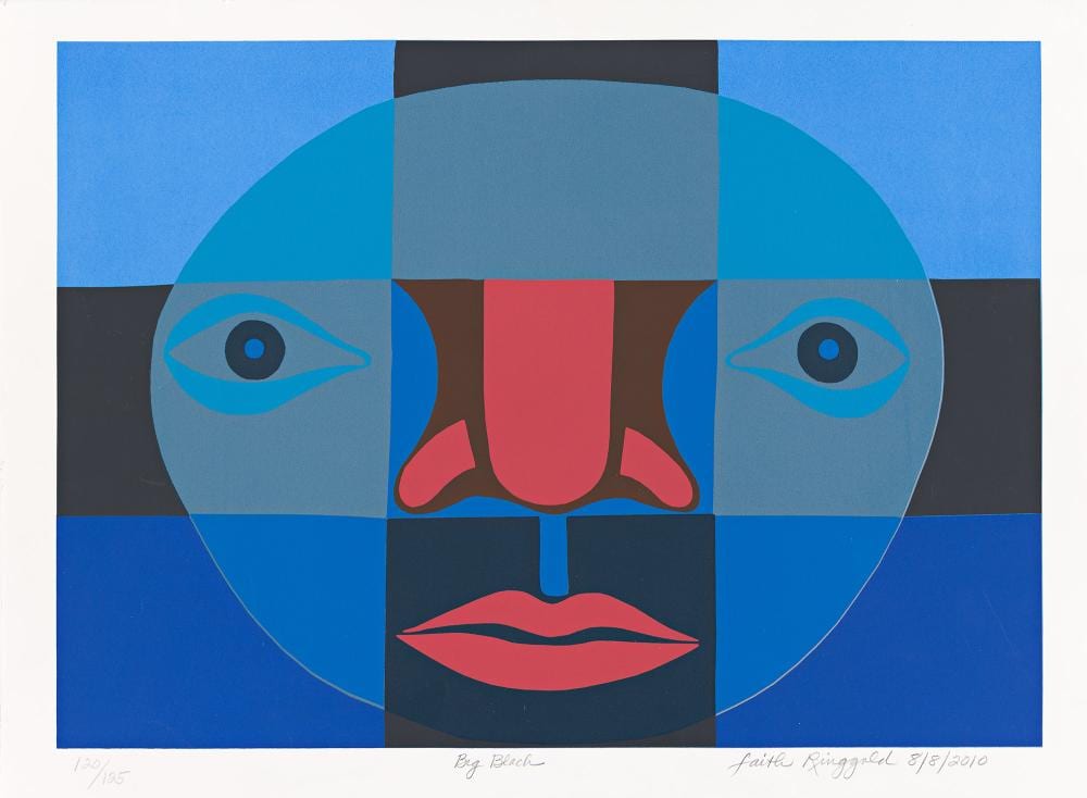 faith ringgold 1930 2024 big black 2010 · Swann Auction Galleries · 2026-06-04 Faith Ringgold comparable auction result: faith ringgold 1930 2024 big black 2010