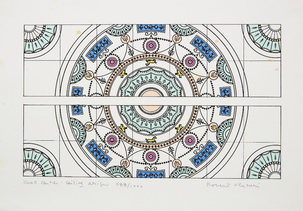 Robert Venturi comparable auction result: robert venturi knoll center ceiling design