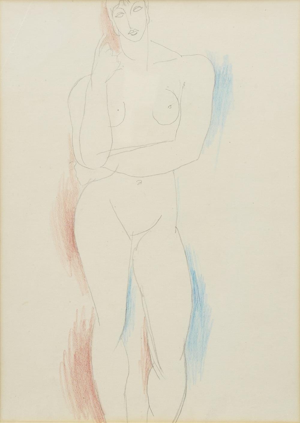 Christopher Wood comparable auction result: christopher wood female figure study c 1926