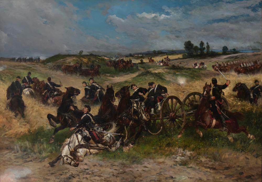James Alexander Walker comparable auction result: james alexander walker 1819 1889 the fray of battle or the franco prussian war
