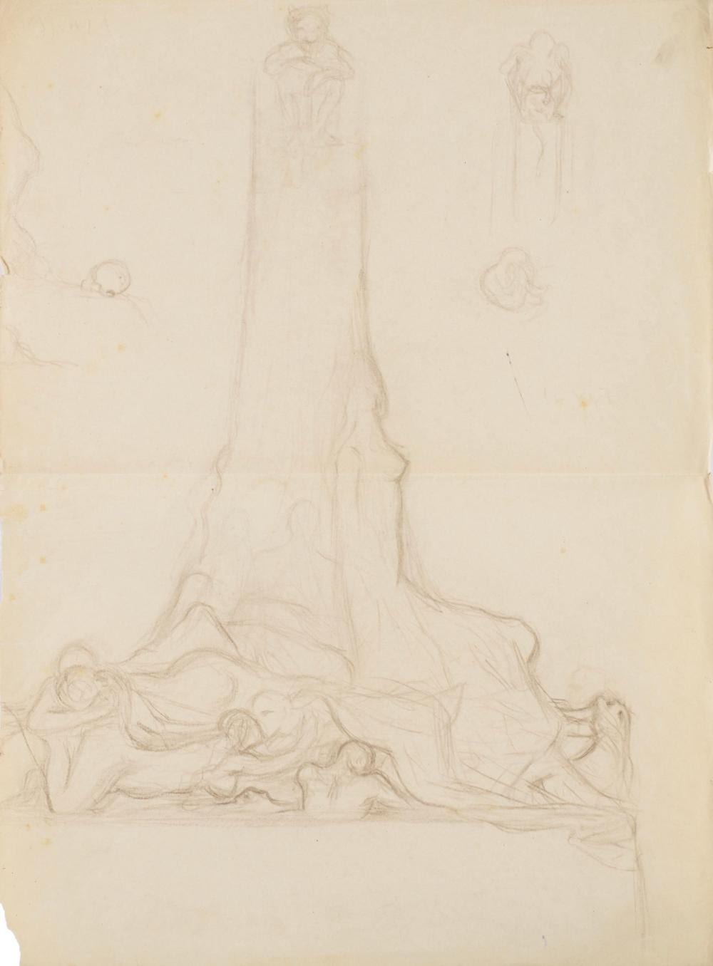 Alberto Martini comparable auction result: alberto martini lussuria pencil on paper cm 44x33 titled in the top left corner provenance heirs of private collection