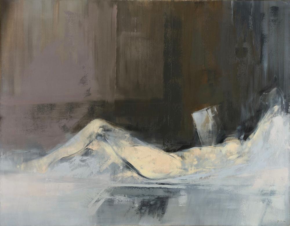 Giuseppe Ajmone comparable auction result: giuseppe ajmone la siesta 1974 75 oil on canvas cm 113 5 145 5 signed lower right titled and dated 1974 75 on the reverse provenance private collection genoa