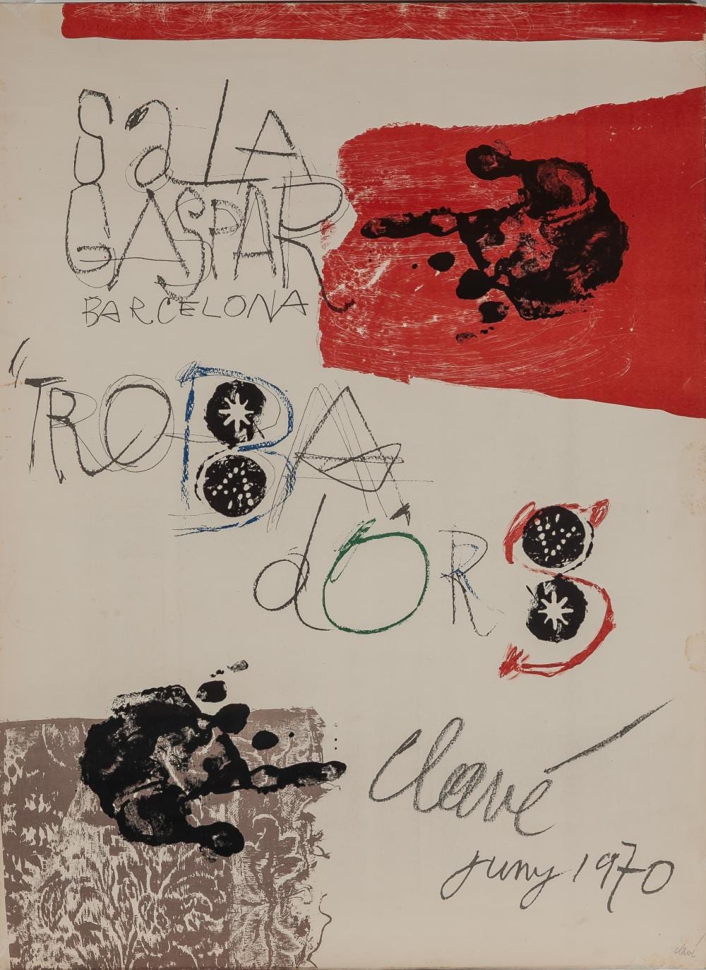 Antoni Clavé comparable auction result: antoni clav barcelona 1913 saint tropez 2005 sala gaspar trobadors