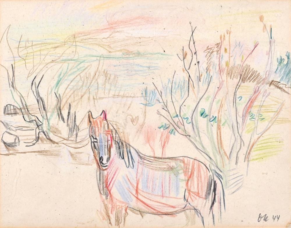 Oskar Kokoschka comparable auction result: oskar kokoschka 1886 1980 horse