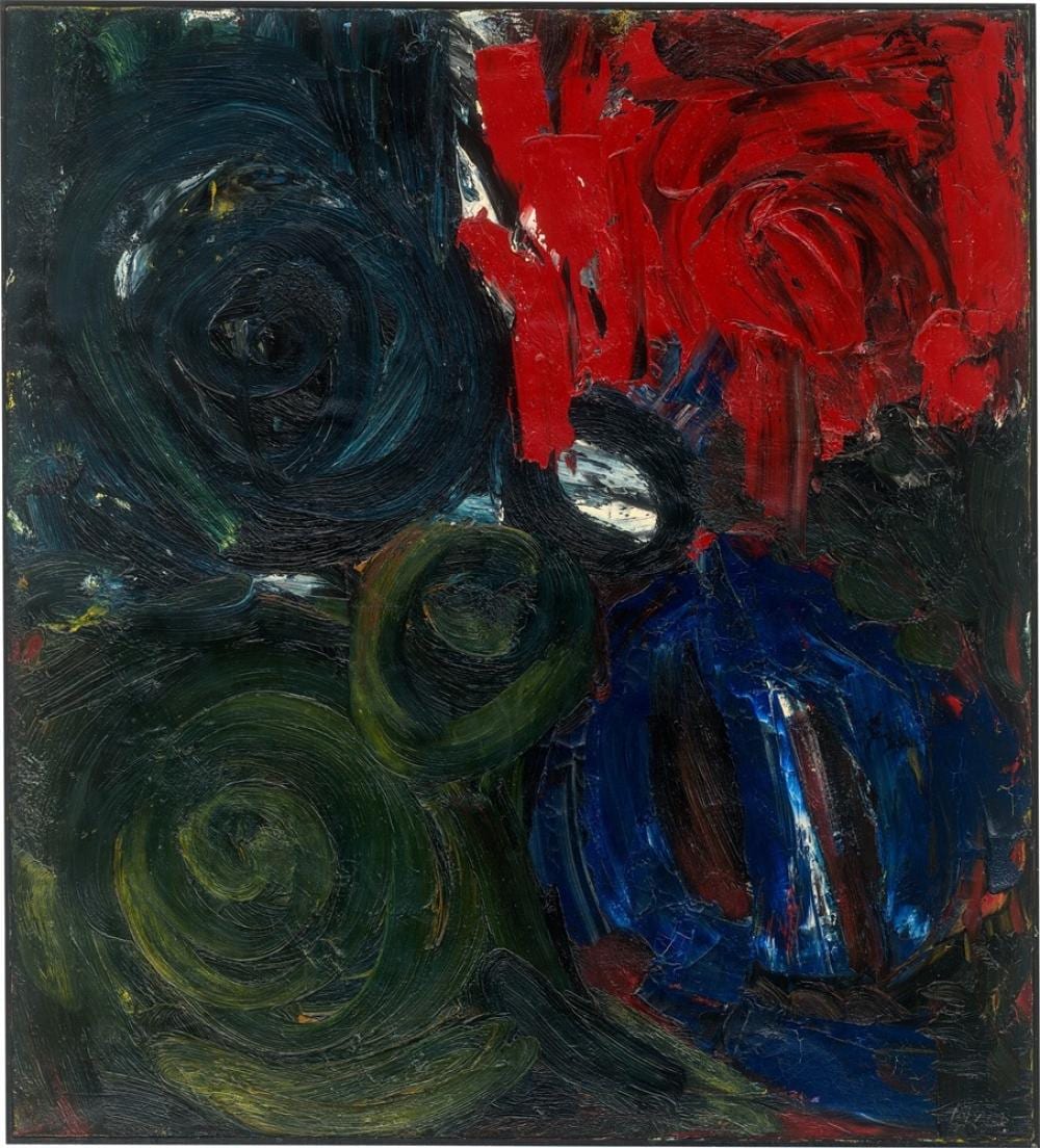Ernst Wilhelm Nay comparable auction result: ernst wilhelm nay im dunkel feuer