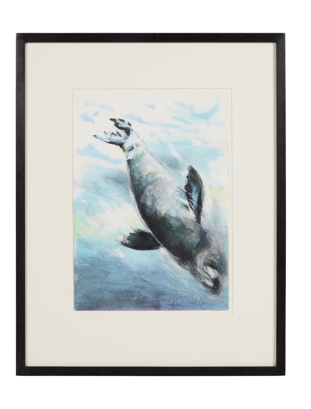 Ronnie Wood comparable auction result: ronnie wood seal signed original watercolor on paper painting