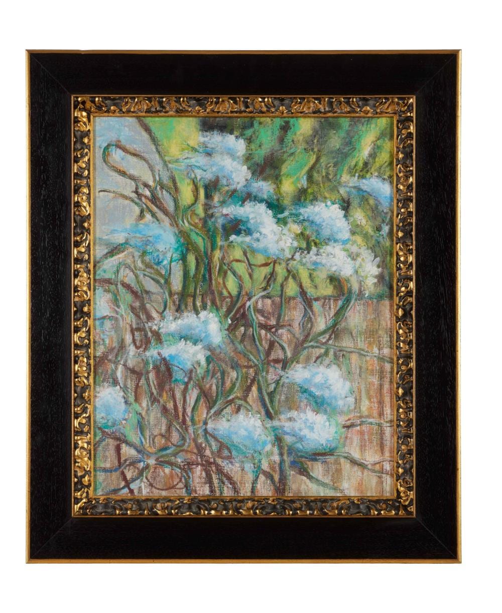 Ronnie Wood comparable auction result: ronnie wood wisteria original mixed media on paper painting