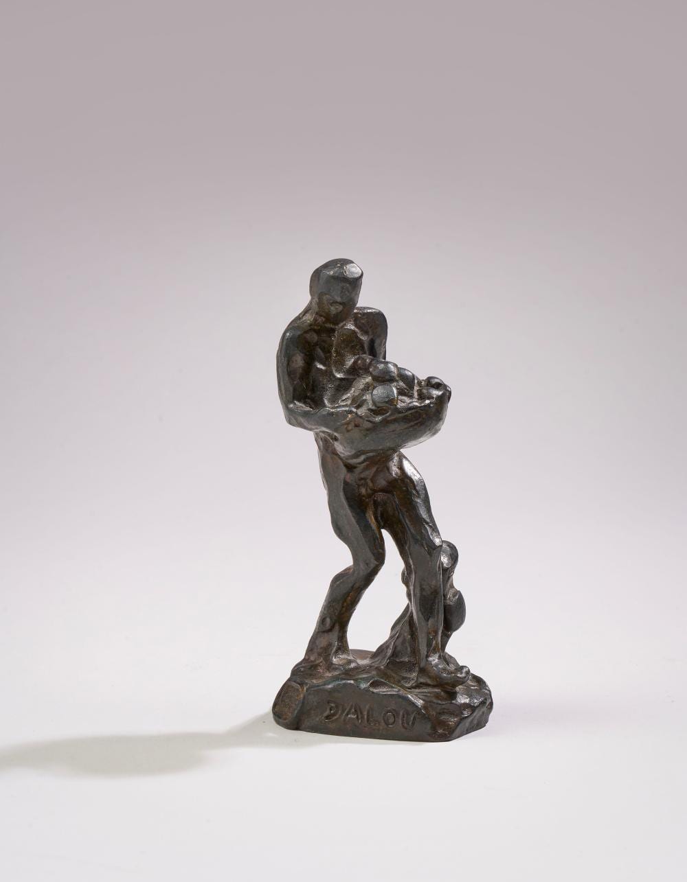 Jules Dalou comparable auction result: aim jules dalou 1838 1902 homme la corbeille
