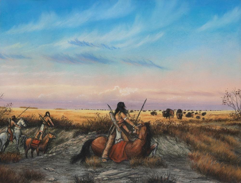 bob millard the buffalo hunt · Saskatchewan Network for Art Collecting · 2026-06-07 Bob Millard comparable auction result: bob millard the buffalo hunt