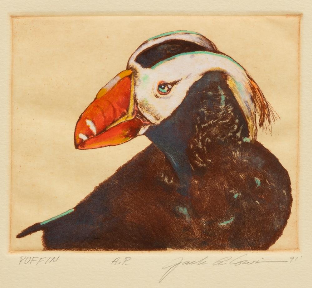 Jack Cowin comparable auction result: jack cowin puffin