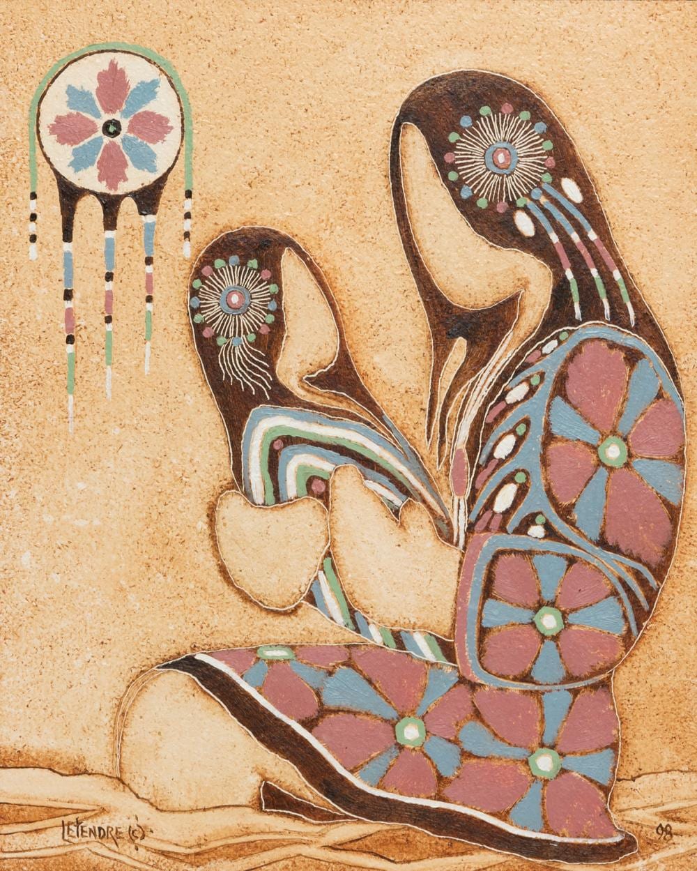 henry letendre mother and child · Saskatchewan Network for Art Collecting · 2026-06-07 Henry Letendre comparable auction result: henry letendre mother and child