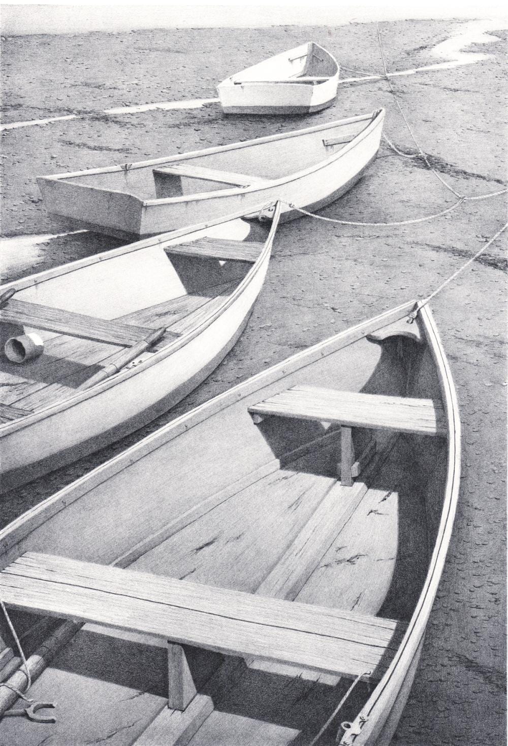 Gregory Dunham comparable auction result: gregory dunham lithograph s n waiting for tide