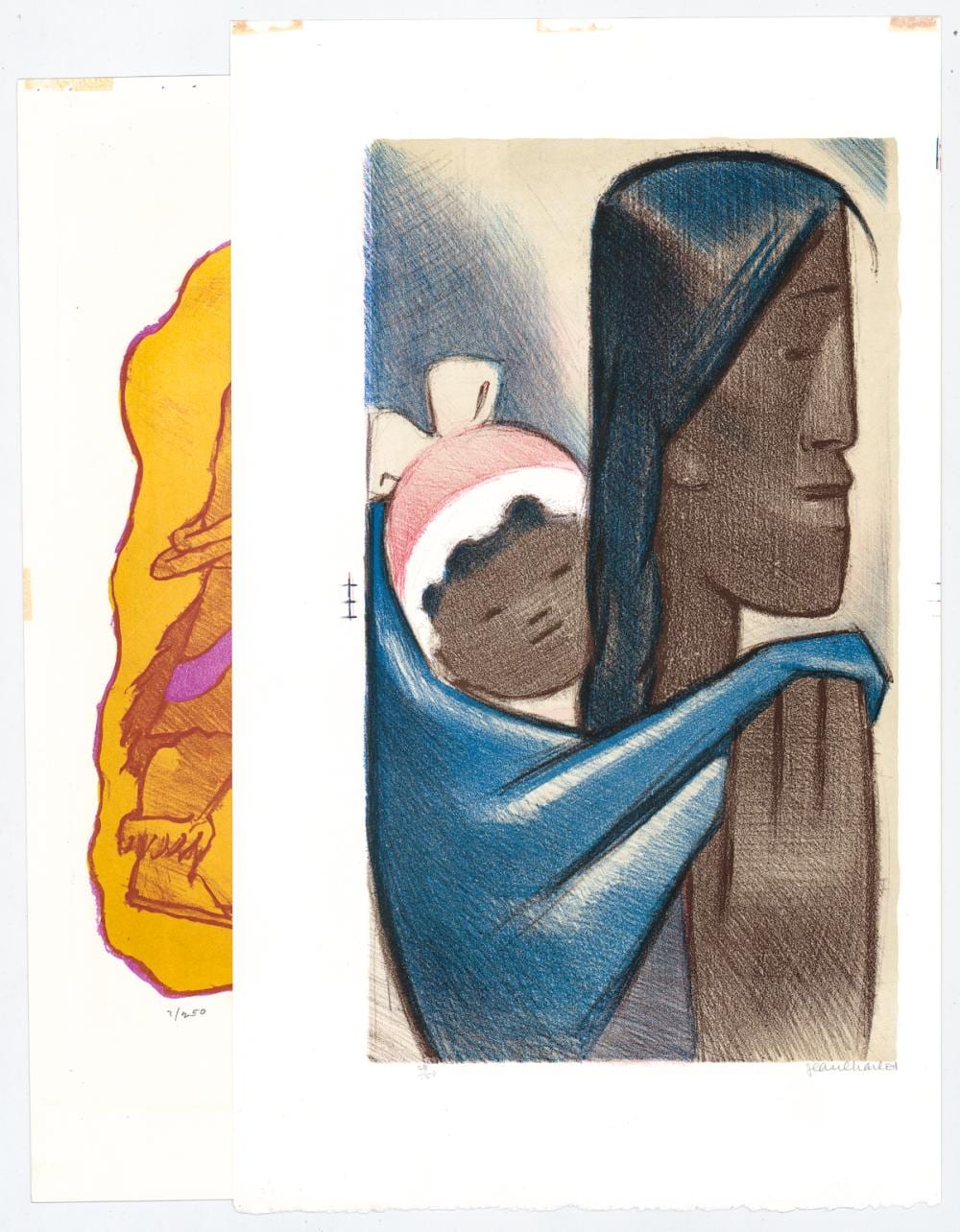 Jean Charlot comparable auction result: jean charlot 2 lithos the pilgrims