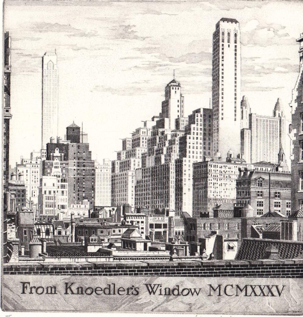 John Taylor Arms comparable auction result: john taylor arms signed etching knoedler window
